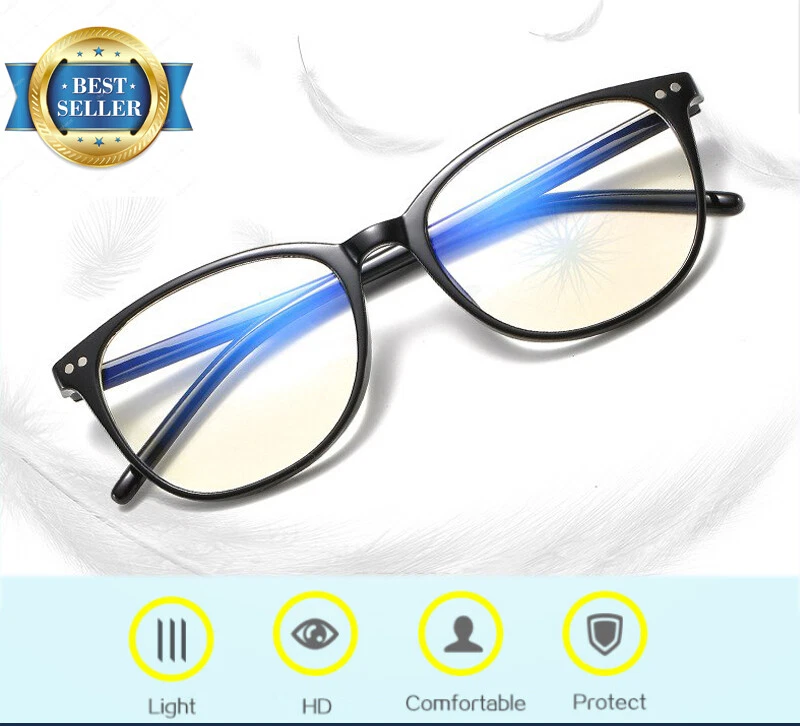 Blue Light Blocking Glasses Ccomputer Gamer LCDLED Screen Eyewear Anti-blue Light